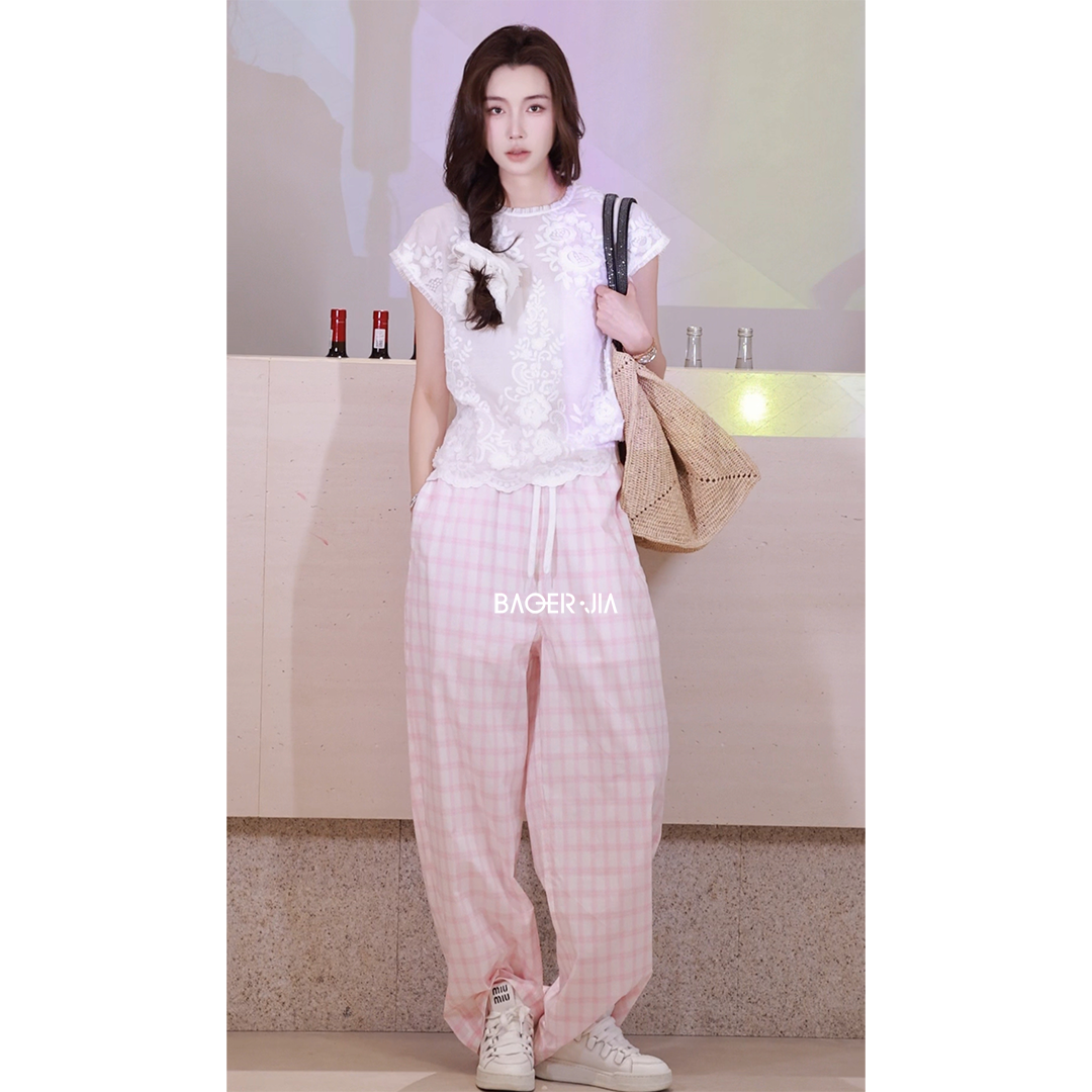 BAOERJIA「宝儿家」BG66826204新款时尚气质立体花朵蕾丝花边衬衫 - 实物图