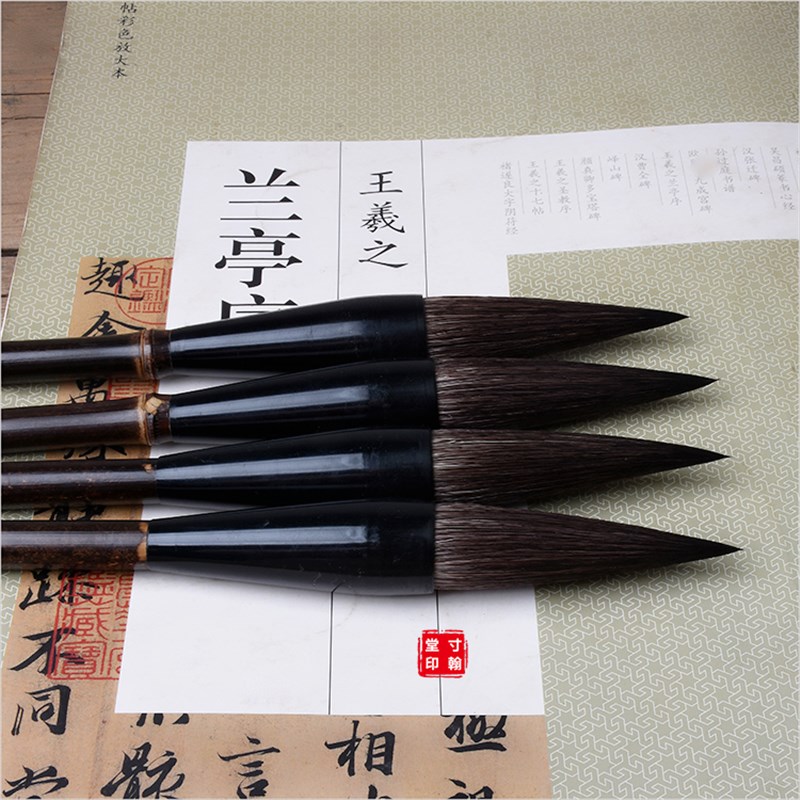 寸翰堂大号斗笔毛笔 榜书大字书法毛笔 写意国画灰尾毛笔 对联春