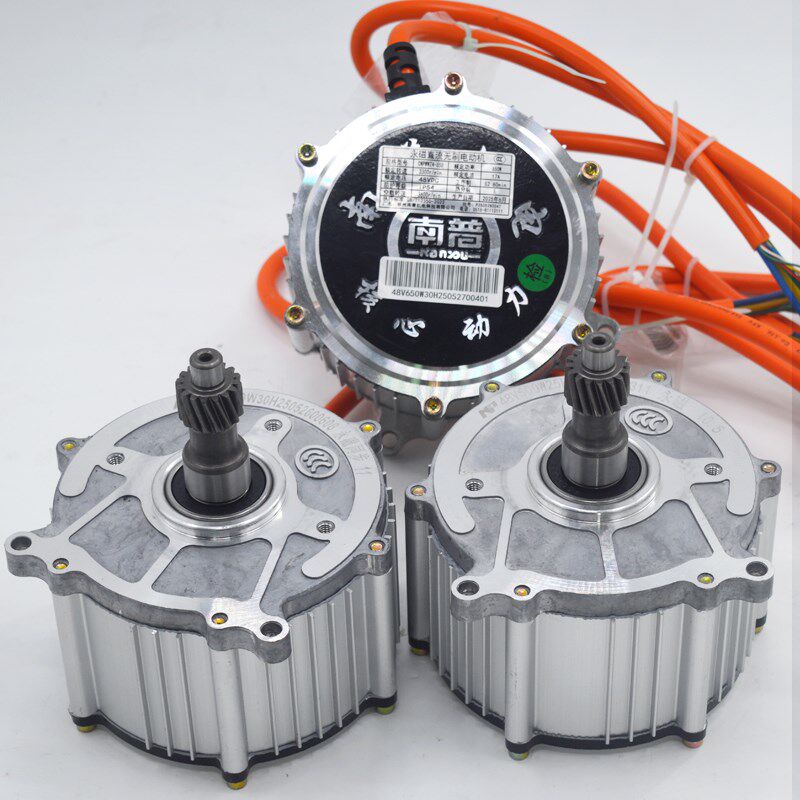 南普电动三轮车电机 老年休闲代步车48v500w永磁同步正弦波无风扇
