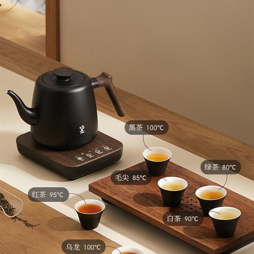 鸣盏全自动上水壶电热烧水壶恒温壶泡茶专用智能家用玻璃煮茶器