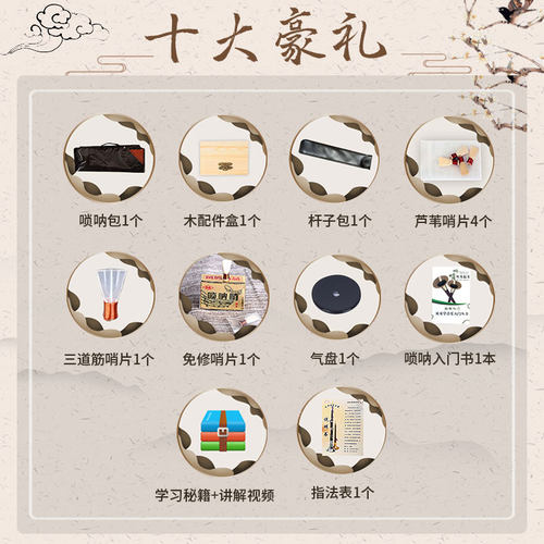 【王家彪】专业级小叶紫檀木唢呐乐器初学者D调降B调入门小号