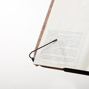 豫朴实木读书支架阅读架儿童桌面看书神器黑胡桃木可升降旋转平板