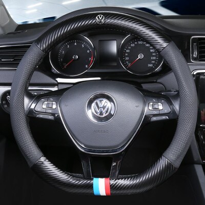 专用途观L方向盘套大众朗逸plus迈腾b8探歌途昂x途岳帕萨特碳纤维