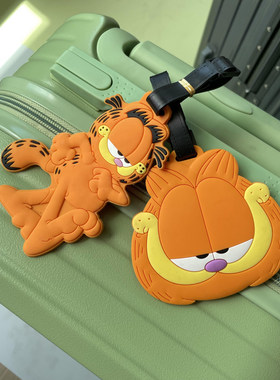 PVC加菲猫行李牌吊牌登机牌