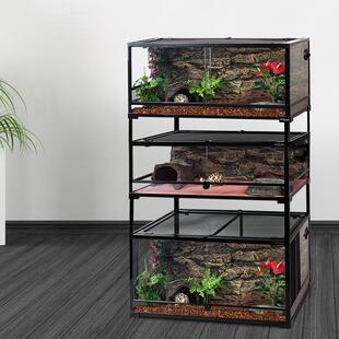 REPTIZOO爬虫箱玻璃叠加支架 17cm支撑杆四支套装 适用60*45爬宠