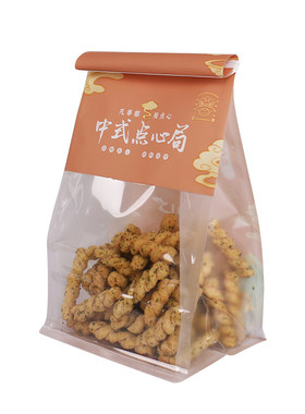 中式糕点蛋卷点心麻薯桃酥曲奇饼干雪花酥烘焙吐司防油铁丝包装袋