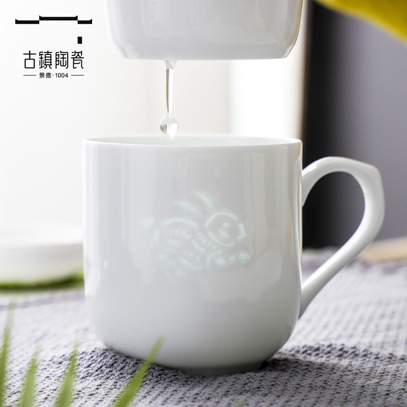 茶杯十二生肖杯过滤杯鼠牛虎兔龙蛇马羊猴鸡狗猪杯子玲珑杯陶瓷杯