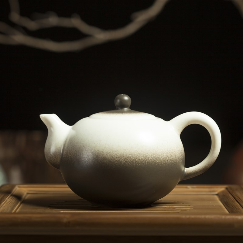 功夫茶具套装实木茶台海白骨瓷紫砂办公室家用送人礼品 谈古论今