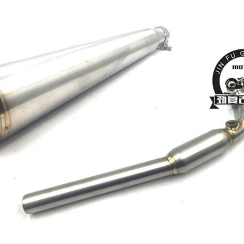 适用于嘉陵coco改装静音鱼雷消声器 幼兽C50/C70哈雷VH马蹄排气管