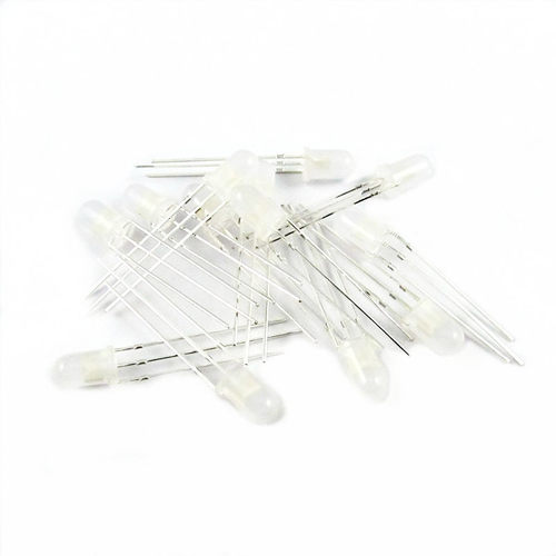 5MM 红黄 双色 共阴 三脚 LED变色指示灯 雾状 透明灯珠  50只4元