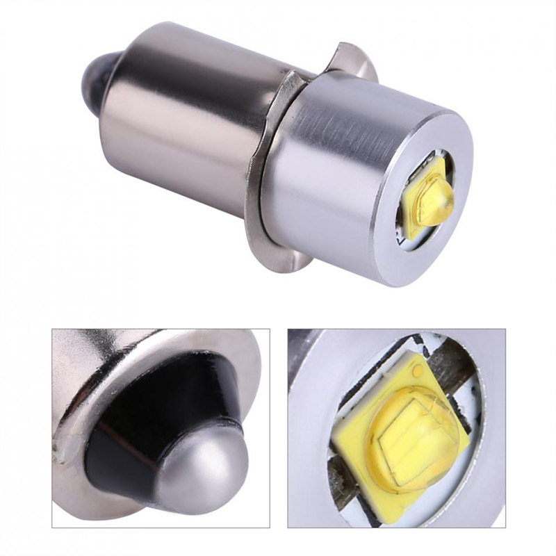 P13.5S接口LED手电筒灯泡e10螺口3W灯珠3V5v6v12v24V通用BA9S白黄