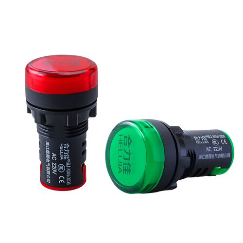 AD16-22DS电源指示灯220V24V12V380V通用小型工作LED信号灯圆形