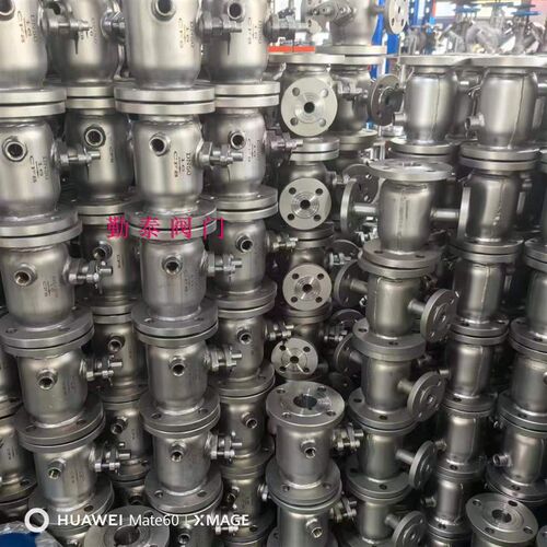 BQ41F-16P铸钢/304不锈钢一体式夹套保温高温法兰球阀DN25 50 100