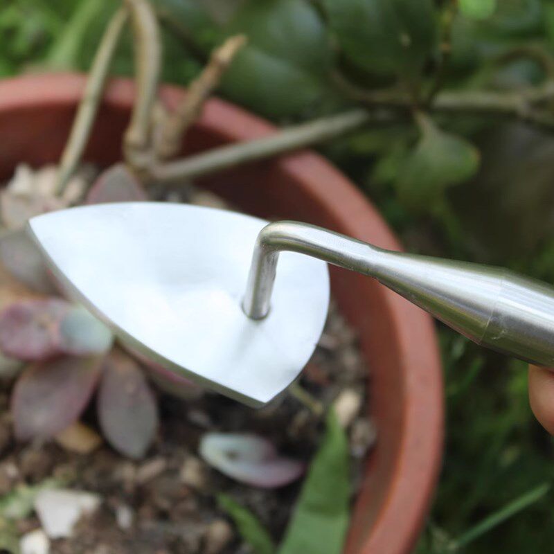 不锈钢种花种菜园艺工具家用盆栽压土器种植铲压盆器多肉铲培土