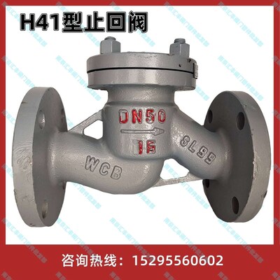 铸钢止回阀H41H-16/25C 升降式/卧式法兰止回阀 DN50 65 80 100