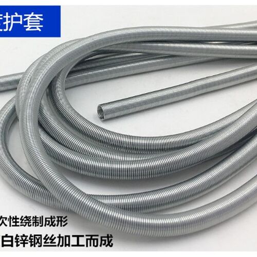 THM弹簧护套钢丝护套软弹簧管4mm6mm气管润滑尼龙油管弹簧保护套