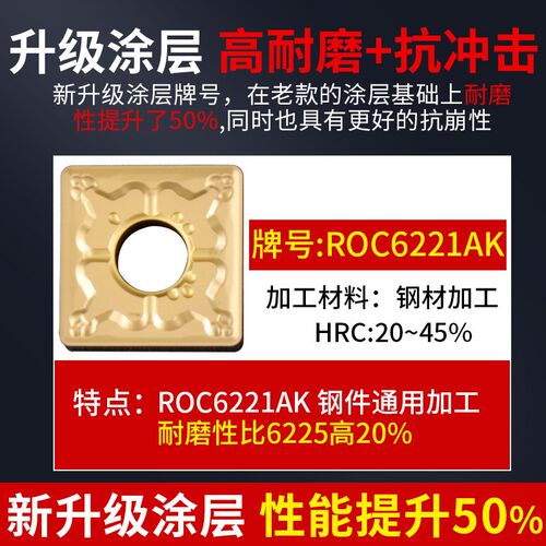 升级款数控刨槽机刀片snmg120404/08/12钢件硬质合金车刀头刀粒