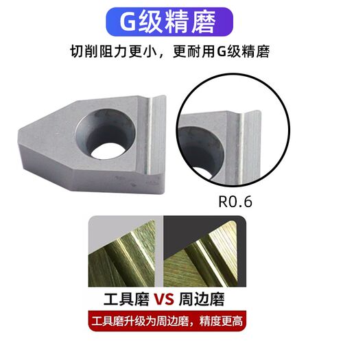 数控精磨大切深宽槽刀片FD08/10/12/16钢件不锈钢钛合金淬火铜铝