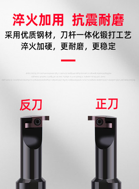 小孔数控车床内孔端面小径切槽刀杆SIGER1010B/SIGER1616C-EH抗震