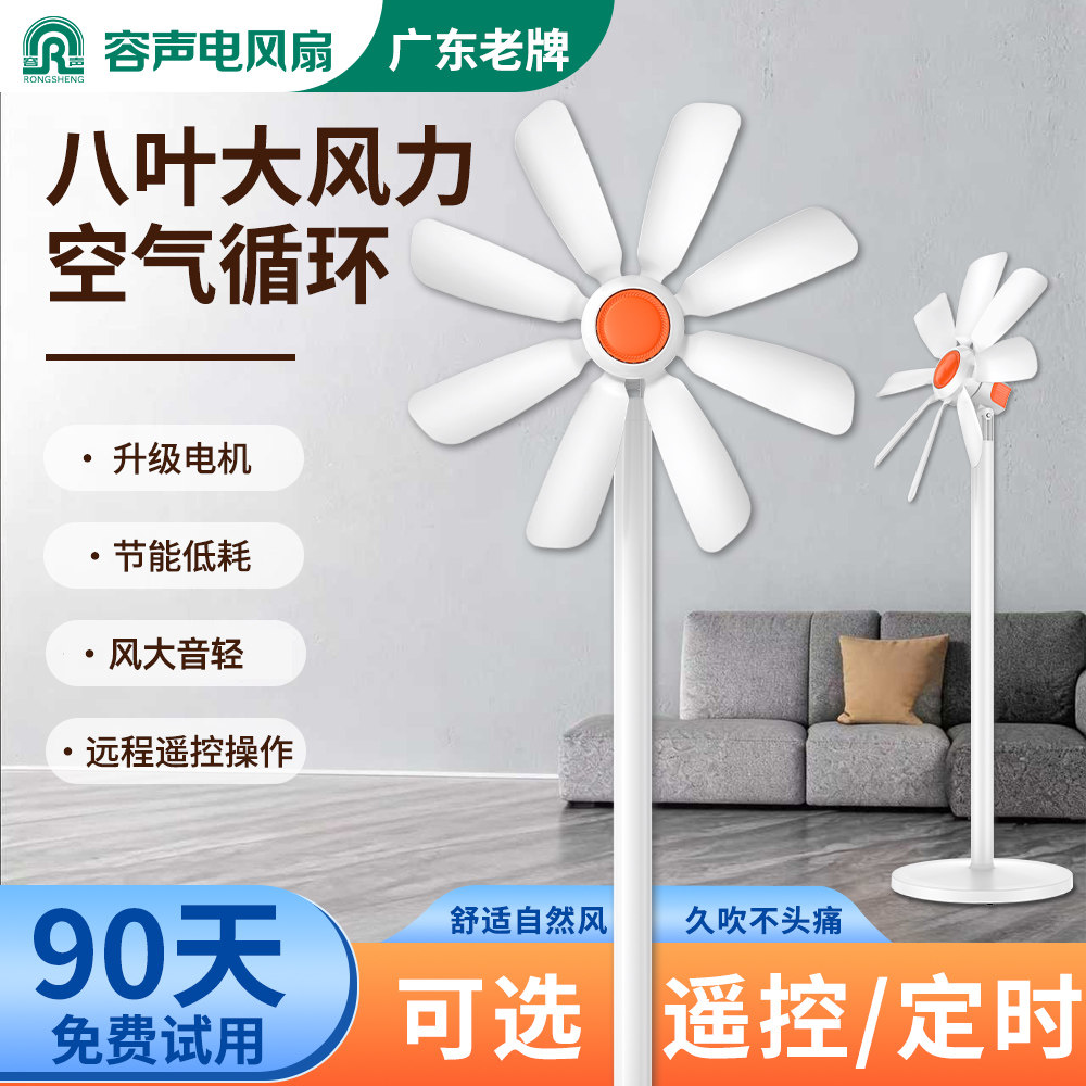 容声风扇落地扇大风力家用客厅立式办公室静音小型遥控台式电风扇