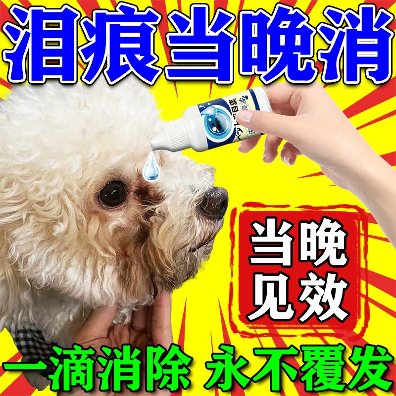 狗狗泪痕去除液比熊泰迪博美眼睛发炎流脓红肿清洁眼屎多消滴眼液