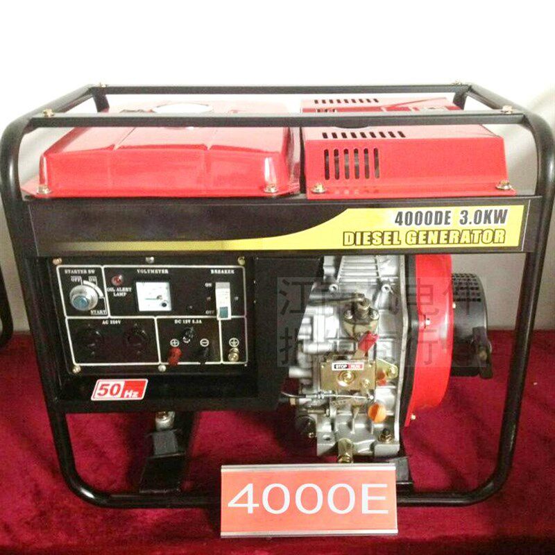 2000瓦3000w5000w小型柴油发电机家用3千瓦6.5kw三相380v单相220v