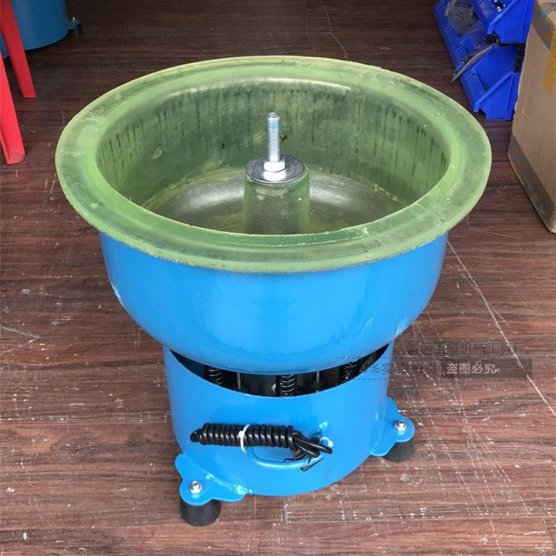 玉石抛光机小型PU胶直斗振动研磨机核桃包浆机玛瑙蜜蜡震动抛光机