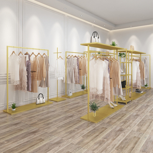 服装店展示架落地式挂衣架女装男装童装中间货架中岛架衣服陈列架