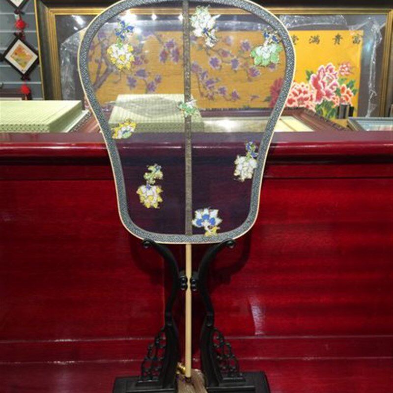 礼物 装饰复古 礼品 工艺品 南京特产 南京云锦研究所 妆花纱扇子