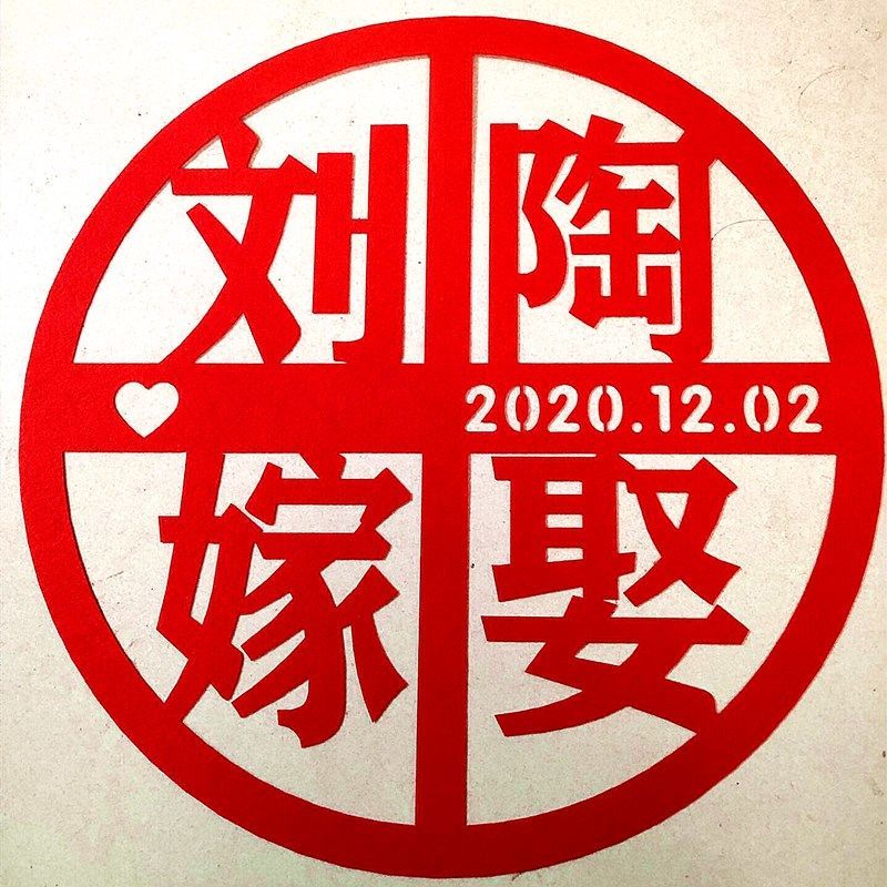 定制喜字窗花贴纸婚房喜庆剪纸客厅墙贴布置门贴结婚装饰用品大全图片