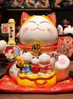 入户家用招财猫存钱罐家居客厅玄关摆件饰品乔迁新居装饰搬家礼物