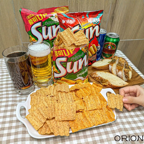 韩国进口好丽友蒜香面包玉米片