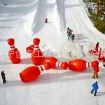 充气保龄球雪地保龄球组合套装雪地悠波球滚球撞击求雪地游乐玩具