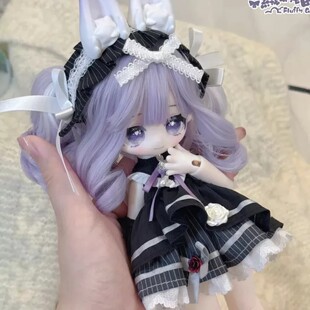 正版Meki咩绮-绒绒晚安系列四插六植发BJD盲盒潮玩可动摆件礼物周