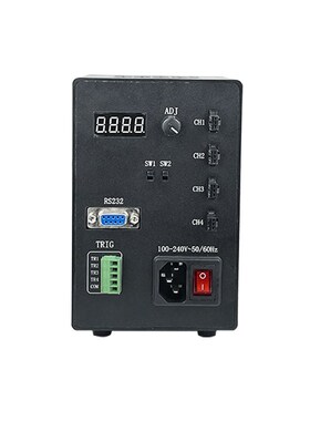 三代机器视觉光源无频闪标准数字4通道60W/120瓦 led调光控制器