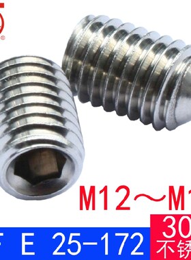 NF E 25-172(304不锈钢)内六角锥端紧定螺钉(M12M16)