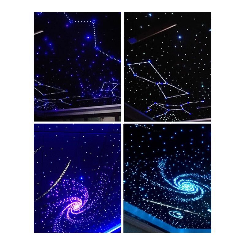 影音室星空顶可弯曲家庭影院展厅星空吊顶天花板软膜满天星光纤灯