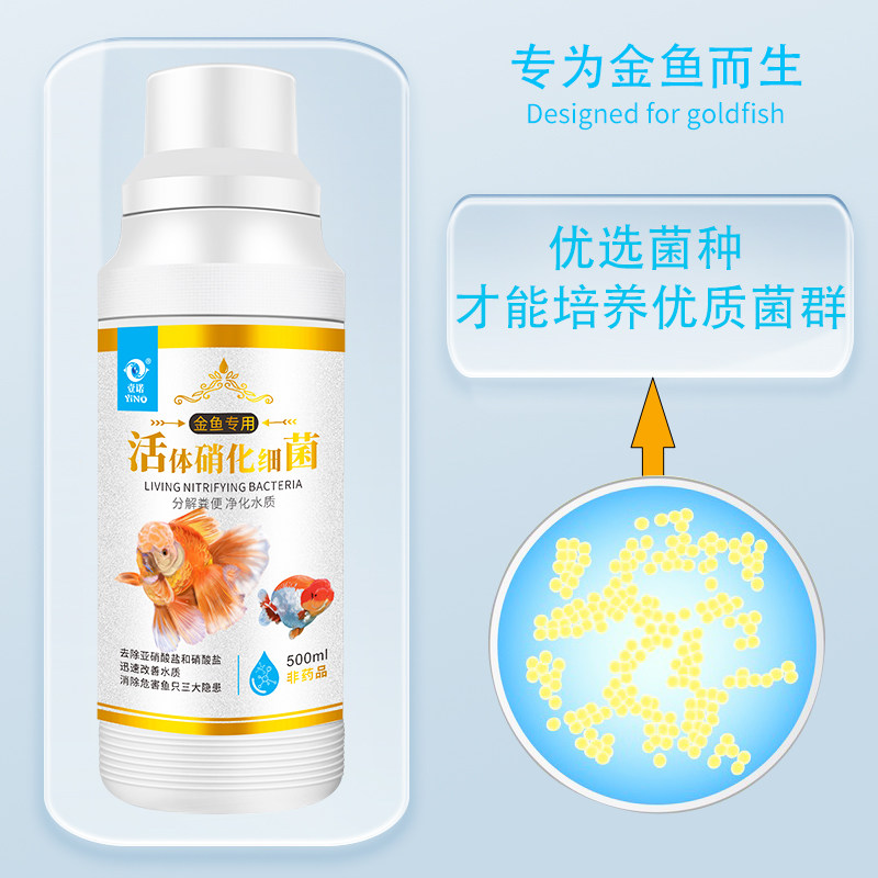 壹诺金鱼锦鲤专用硝化细菌鱼缸用净水剂除藻水混水黄腥臭消化细菌