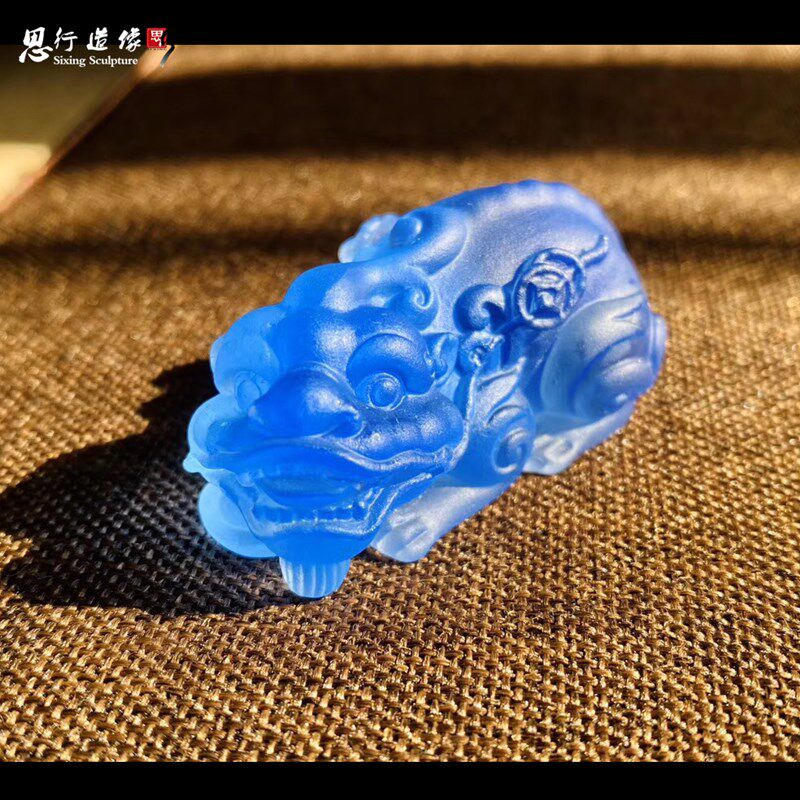 思行琉璃 创意茶宠摆件精品貔貅茶桌茶台茶虫茶玩功夫茶具包邮