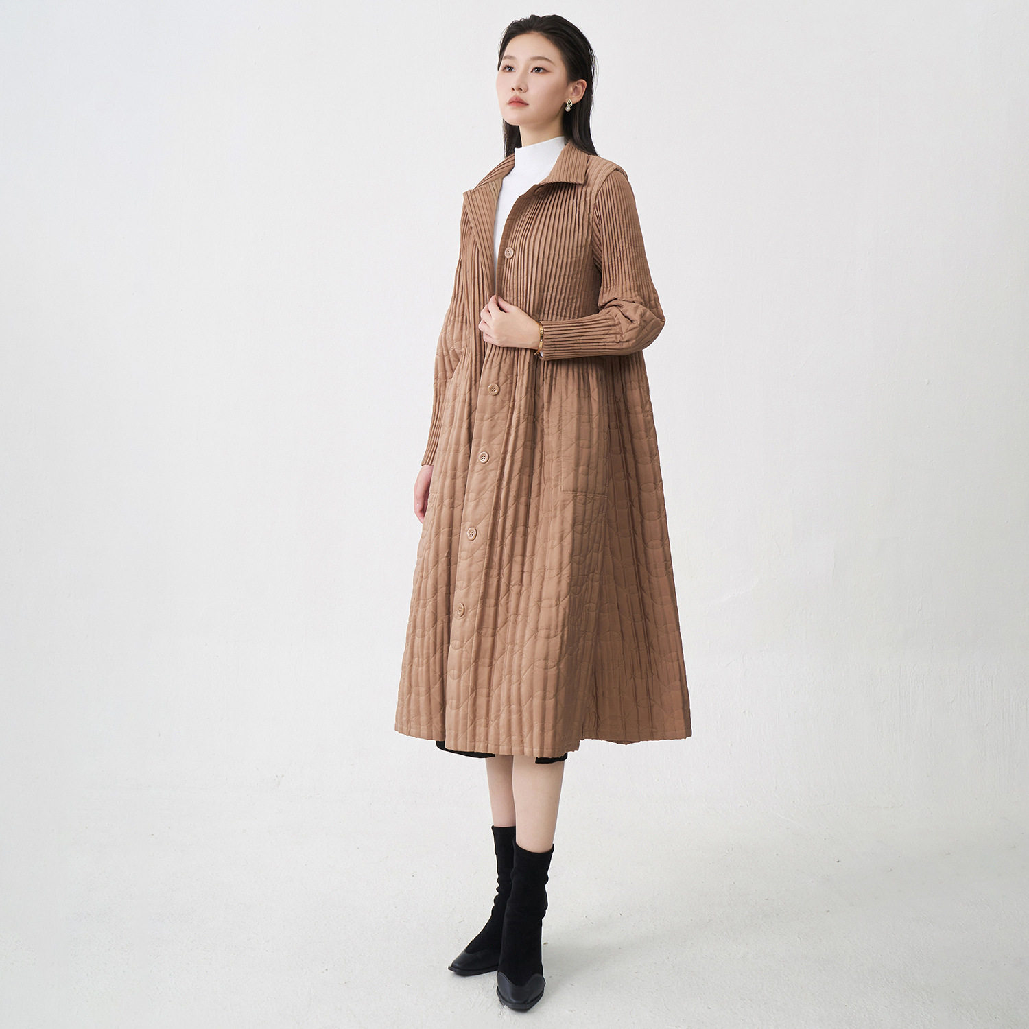 棉衣女中长款冬新款保暖宽松韩版时尚百搭高级感棉服外套