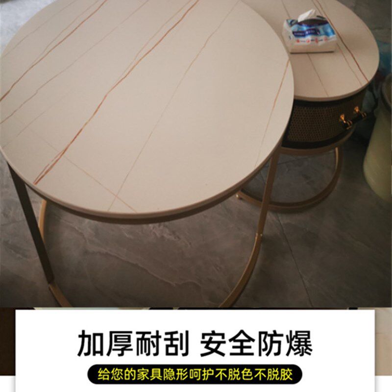 专用岩板家具贴膜透明哑光餐桌茶几台面保护膜耐高温防污自粘贴纸