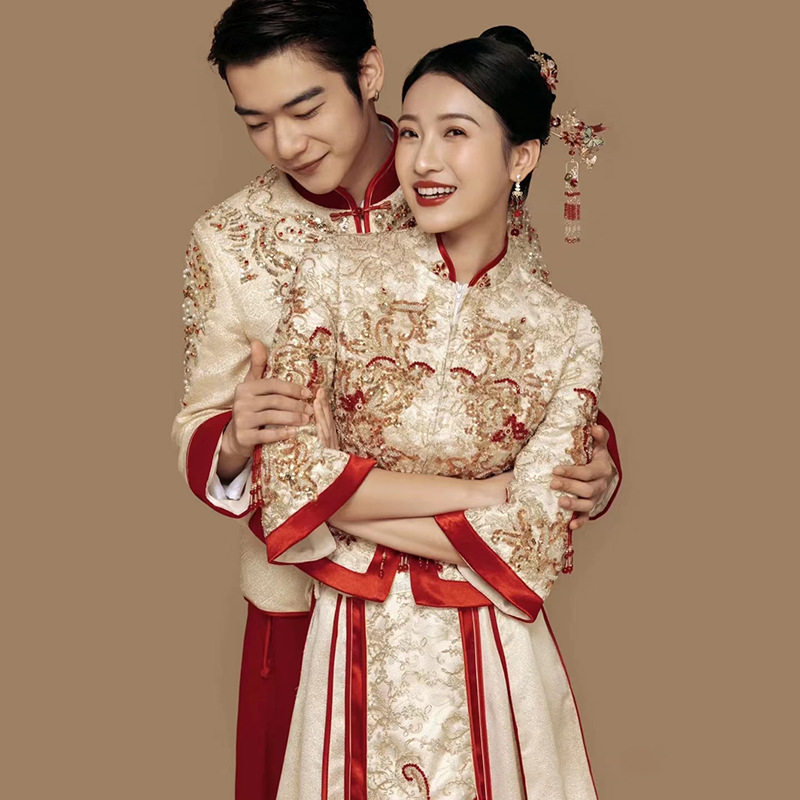 2026新款秀禾服新娘婚服结婚中式嫁衣出阁服春夏秀和服小个子大码图片