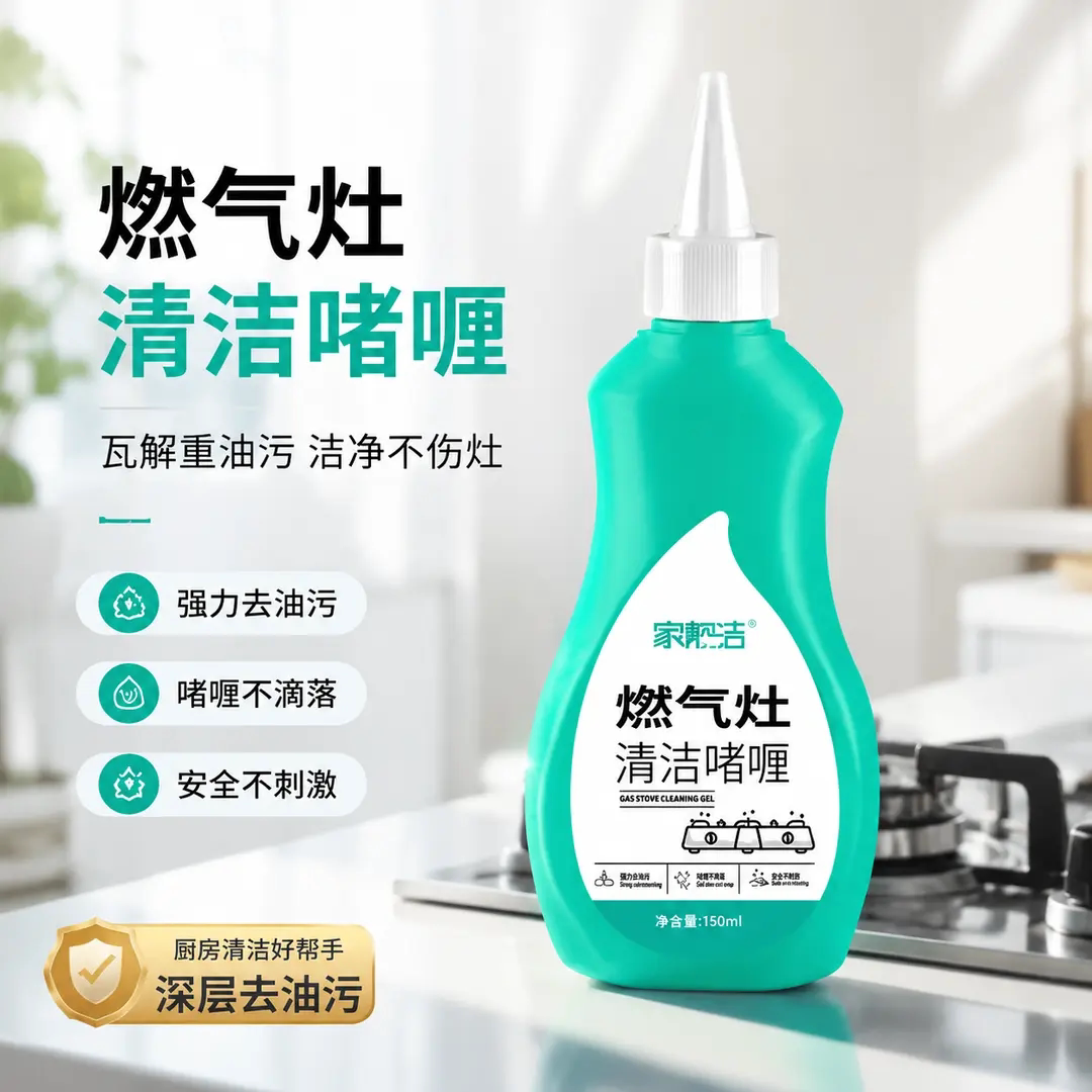 家靓洁燃气灶清洁啫喱厨房灶台清洁剂灶头焦碳渍黑垢强力去污除锈