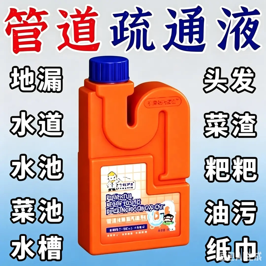 亨里埃特博士强效分解管道疏通剂强力溶解厨房下水道堵塞溶解油污