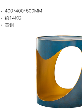 朱炳仁铜 创意铜铸中式茶几家具小桌子置物客厅边几边几别有洞天