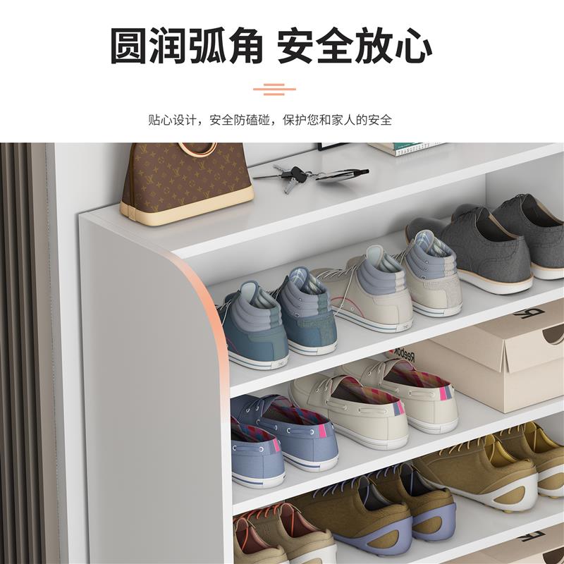 门口简易鞋架子家用木质鞋柜结实耐用多层隔板好看收纳神器省空间