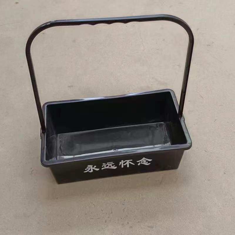100个塑料花篮 半成品 花篮盒子 永远怀念花篮 清明花配件