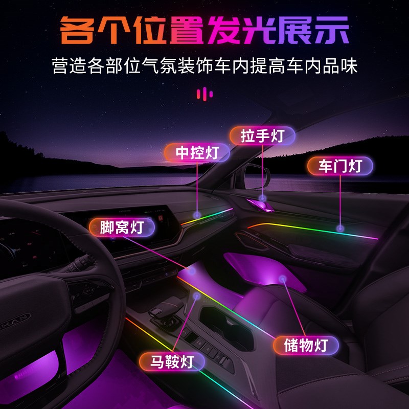 长安欧尚X5plus氛围灯X5二代车内内饰装饰用品大全改装件配件专用