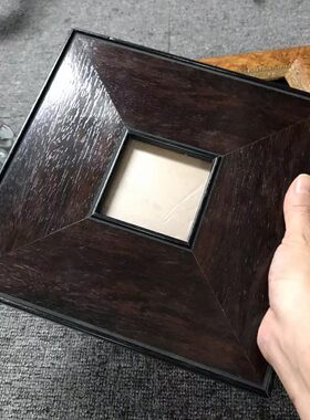 【可以定制】木色温柔治愈系画框天隆出口欧式实木油画框复古