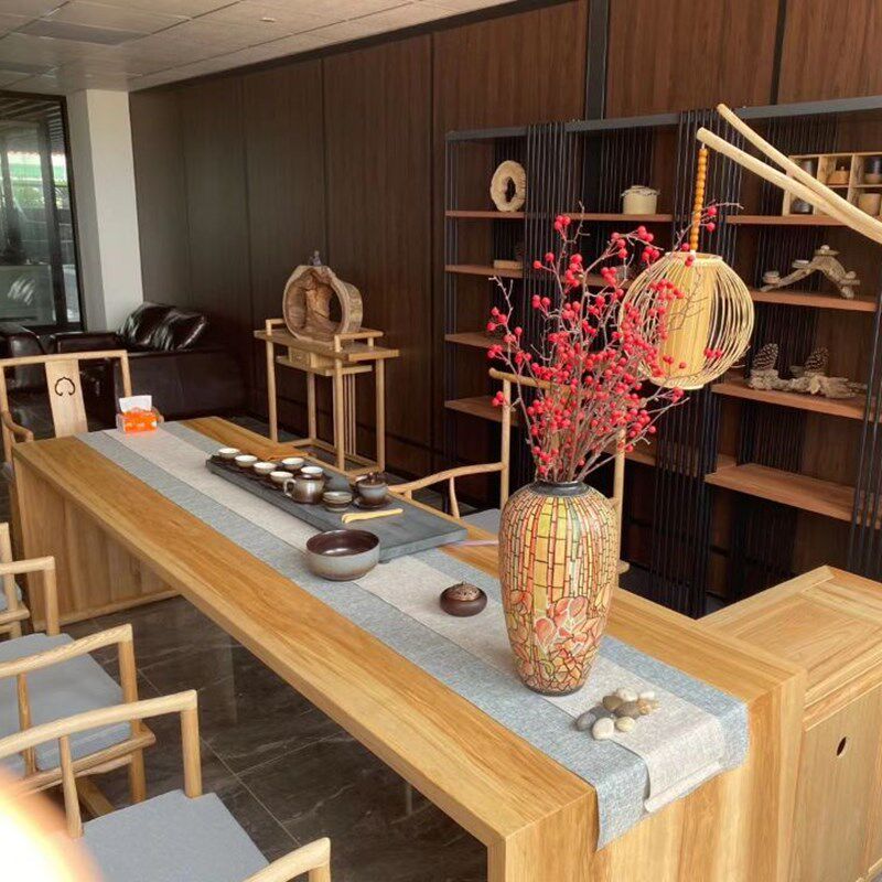 桌旗套装麻纹防水茶席中式禅意酒店茶台干泡茶旗布艺垫茶室茶桌布